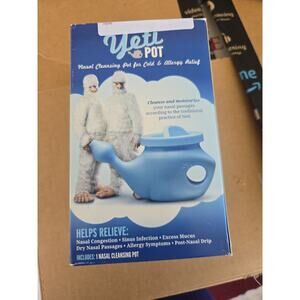YETI Neti Pot Homeopathic Nasal Cleansing Allergy Sinus Relief & Nasal Cleansing